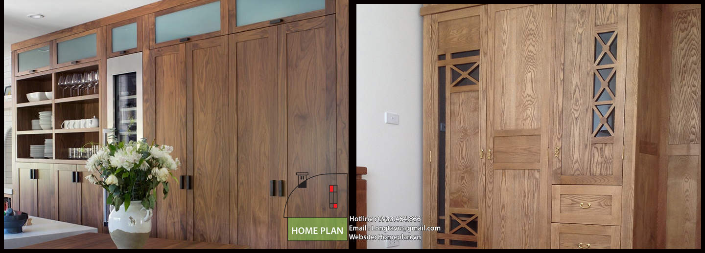 Các loại vật liệu sử dụng trong nội thất.