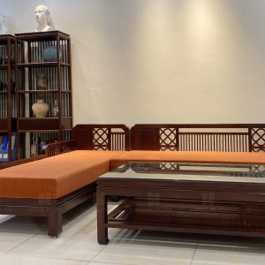 Bộ ghế sofa gỗ phong cách Grand Bois HN04