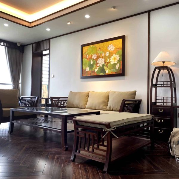 Sofa Grand Bois trong không gian indochine